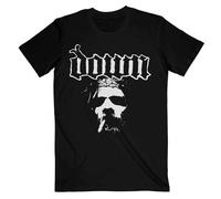 Down T Shirt Smoking Jesus Face Band Logo Officiel Homme Noir Size XL