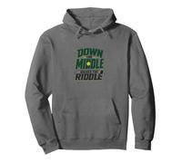 Down The Middle Solves The Riddle Funny Pickleball Sweat à Capuche