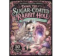Down the Sugar-Coated Rabbit Hole: A Grayscale Wonderland Coloring Book: A Cute Victorian Candy Fantasy Coloring Book for Adults with 50 Chibi ... Sweet Treats and Whimsical Wonderland Scenes