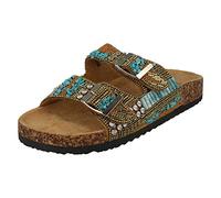 Down To Earth Mules en perles pour femme - Or - doré, 39 EU