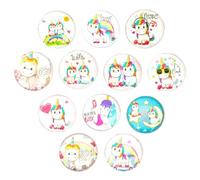 DOWNDRIFT Aimants de Réfrigérateur, 12 Magnet Frigo, Aimant Frigo Décoratif avec Motifs de Licorne, Magnet Frigo Enfant, Aimant Licorne Décorer Frigos, Maison Armoires, Tableaux Blancs et Photos