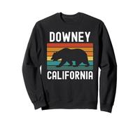 Downey California 562 Los Angeles Retro Cali Bear Latino Sweatshirt