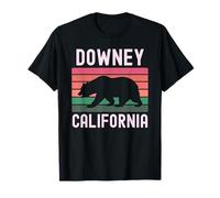 Downey California 562 Los Angeles Retro Cali Bear Latino T-Shirt