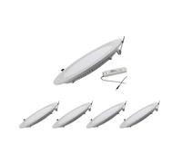 Downlight Dalle LED 24W Extra Plate Ronde BLANC - Pack de 5 / Blanc Neutre 4000K - 5500K