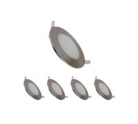 Downlight Dalle LED 6W Slim Rond ALU - SILUMEN - Blanc - Encastrable - Contemporain