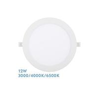 Downlight Encastrable Silex 12w 3000-4000-6500k Blanc 1080lm Rond 17d Coupe 15d
