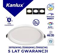 Downlight LED 23-29W-w max 3260lm TIBERI CCT 26383