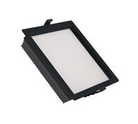 Downlight LED 30W Carré Aero 130 lm/W Microprismatique LIFUD Coupe 210x210 mm