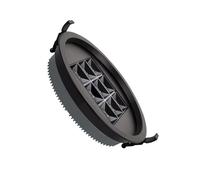 Downlight LED 30W Rond AERO UGR13 Coupe Ø 200 mm Noir 4000K Blanc neutre