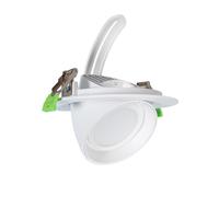 Downlight Led 38w Rond Directionnel Chip 120 Lm/W Coupe Ø 170 Mm No Flicker 2700k Blanc Chaud