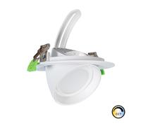 Downlight Led 38w Rond Orientable Chip Cct Sélectionnable 120 Lm/W Coupe Ø 170 Mm No Flicker Sélectionnable (Chaud-Neutre) 2700k - 3500k - 4000k