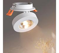 Downlight LED 3W / 5W / 7W 12W Slim COB Plafonnier encastré Downlight 360 degrés rotatif 90 degrés pliable LED Spot Light-warm_white_12w