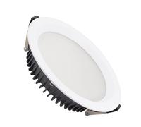 Downlight LED 40W Rond Aero 130 lm/W Microprismatique LIFUD Coupe Ø 200 mm