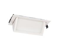 Downlight Led 46w Rectangulaire Orientable Chip 120 Lm/W Coupe 210x125 Mm No Flicker 3000k Blanc Chaud