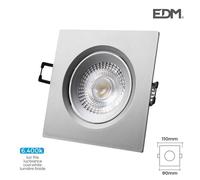Downlight Led 5w Carr? 110mm Chrom? - Blanc Du Jour 6400k