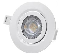 DOWNLIGHT LED encastrable 9 W 806 lm RA80 3 200 K Cadre rond blanc EDM