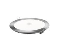 Downlight LED rond capteur argent mat 18w froid