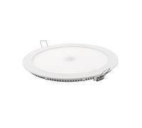 Downlight LED rond mat blanc capteur 18w froid
