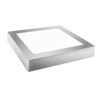 Downlight LED Superf.quadr.Plata 12w.fr