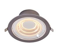Downlight LEDVANCE DECOR FIL DL RIPPLE, argent, 9W, 850lm