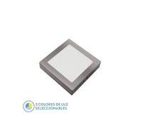 Downlight Surface Gabbro 18w 3000k-4000k-6500k Nickel 1620lm 3.5x22x22 Cm