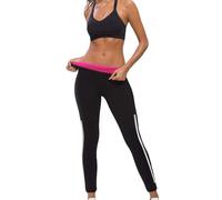 DownLTL Sudation Pantalon Amincissante Ventre Plat Maigrir Leggings Poches Sauna Suit Entraînement en Néoprène Formateur Shaper Exercice Fitness Gym Yoga Sport Femme