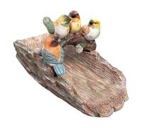 Downspout Splash Block, Bird Shape Resin Diverter, 11.4 Inches Gutter Water Redirect Base with Decorative Design, Drainage Control Statue, Outdoor Rain Flow Protector with Artistic Finish Style