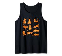 Downward Cat Fun Pose Yoga Class Namaste Cadeau pour Yogi Débardeur