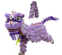 DowPie Costume de Danse du Lion Chinoise, pour Les fêtes, pour éloigner Les Enfants des écrans et Leur Faire Aimer Le Sport, Costume de Mascotte de Danse du Lion Lightpurple-Singles