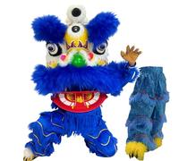 DowPie Costume de Danse du Lion de Style Chinois, décoration Artisanale personnalisée pour Le Nouvel an Chinois, pour Noël et Le Nouvel an, Encourage Les Enfants à Faire du Sport. Blue-Singles