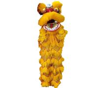 DowPie Costume de Mascotte de Danse du Lion, Cadeau Traditionnel Chinois pour Les Adolescents de 5 à 15 Ans, pour Les éloigner des écrans et Leur Faire Aimer Le Sport. Yellow-Singles