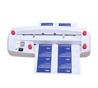 DowPie Coupe-Cartes de Visite électrique Automatique, Machine à Relier Robuste avec 9 Jeux de Lames, épaisseur de Papier de 120 à 300 g, Marge réglable de 1 à 18 mm, pour imprimeries
