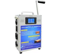 DowPie Générateur à manivelle, Alimentation électrique Portable, pour la Maison et Le Camping, avec manivelle et Chargeur, Puissance de Sortie de 500 W (Maximum) sous 220 V