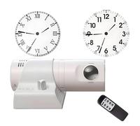 DowPie Horloge à Projection LED, Horloge de Projection pour Plafond de Chambre, Horloge Murale à Projection, luminosité réglable de l'écran et de la Projection, Affichage 12/24 h White