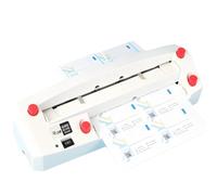 DowPie Machine à Relier Automatique et Massicot électrique pour Cartes de Visite, Massicot Robuste à 9 Lames, Marge de 1 à 18 mm, Vitesse de 50 TR/Min pour centres de reprographie/Studios de Design