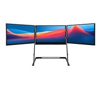 DowPie Moniteur Triple écran IPS Full HD 1080p, 15,6 Pouces, Portable, Rotation à 360°, Angles de Vision réglables, avec Ports USB-C, HDMI et USB-C.