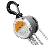 DowPie Palan à chaîne Manuel 1/4 et 1/2 Tonne, palan à chaîne léger, palan Manuel, Outil de Levage, Mini palan à chaîne Manuel, Crochet de Fixation résistant à l'usure 0.5T