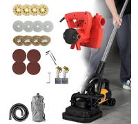 DowPie Ponceuse à Sol sans poussière, polisseuse à béton 4 têtes avec système d'entraînement par Engrenages, Moteur de 3000 TR/Min, pour ponçage à Sec et Humide 220V-W/vacuumcleaner