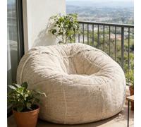 DowPie Pouf géant, canapé Pouf géant en Mousse à mémoire de Forme Haute densité, emballé sous Vide pour Adultes, idéal pour créer des Coins Salons Moelleux dans la Chambre. Beige-5.5F-B