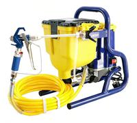 DowPie Pulvérisateur de Peinture électrique à trémie, capacité 4,5 L, 850 W, sans air, avec clapet Anti-Retour, Tuyau Flexible, contrôle précis et sans Gouttes. 220V