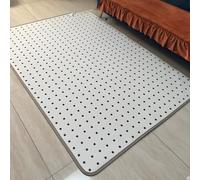 DowPie Tapis Chauffant de Sol Grande Surface, Tapis Chauffant en Cristal de Carbone et Coussin Chauffant électrique pour Les Pieds, Chauffe Rapide 1200 W, étanche, minuterie 12 h Polkadot-39 * 78in