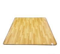 DowPie Tapis Chauffant de Sol Grande Surface, Tapis Chauffant en Cristal de Carbone et Coussin Chauffant électrique pour Les Pieds, Chauffe Rapide 1200 W, étanche, minuterie 12 h Lightgray-39 * 59in