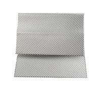 DowraP Collecteur Turbo Universel 300mm X 500mm, Tuyau d'échappement, Bouclier Thermique en Aluminium gaufré, Plaque d'isolation Thermique en Aluminium