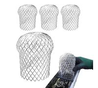 Dowspout Protector Piger - Couvercle D'échappement Toit De 4 Pcs, Élargir Le Filtre De Protection De Gouttière En Aluminium | Garde Feuillet Rouillé, Écran De Drainage Extérieur