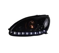 Doxa lampe frontale LED de style de voiture Compatible Pour Benz GLK W208 C63 C200 C230 C280 C300 1997-2003 année lampe frontale LED avec yeux d'ange(6000K)
