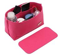 Doxo Lot de 2 organiseurs de sac à main en feutre avec façonneur de base, pour sac à main et sac fourre-tout L Speedy 35 Neverfull MM et plus (M-Rose)