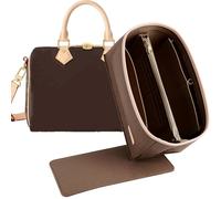 Doxo Lot de 2 organiseurs de sac à main et de base en feutre pour LV Speedy 25 et Neverfull PM (M-Marron)