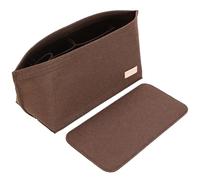 Doxo Organiseur de sac à main pour sacs à main et sac fourre-tout en feutre pour Speedy et Neverfull ONTHEGO, 3 tailles/6 couleurs, sac marron + forme de base marron, taille L