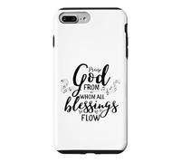 Doxologie Louez Dieu d'où Toutes Les bénédictions coulent Coque pour iPhone 7 Plus/8 Plus