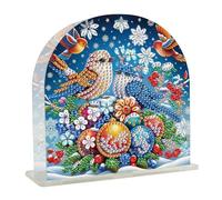 DoxQcs Porte-serviettes en papier pour peinture diamant à faire soi-même, support de papier essuie-tout, tridimensionnel, simple en trois dimensions pour bureau, oiseau-1